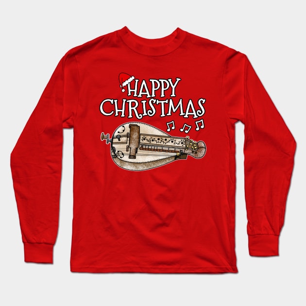 Christmas Hurdy Gurdy Teacher Xmas 2022 Long Sleeve T-Shirt by doodlerob